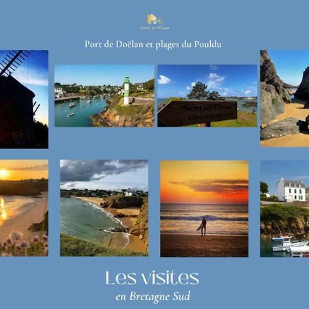 La Maison Bleue,Authenticite, Nature, Simplicite, 2-5 Personnes, Moelan Sur Mer エクステリア 写真
